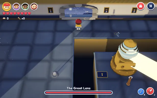 The keepers' Great Lens boss in the lighthouse