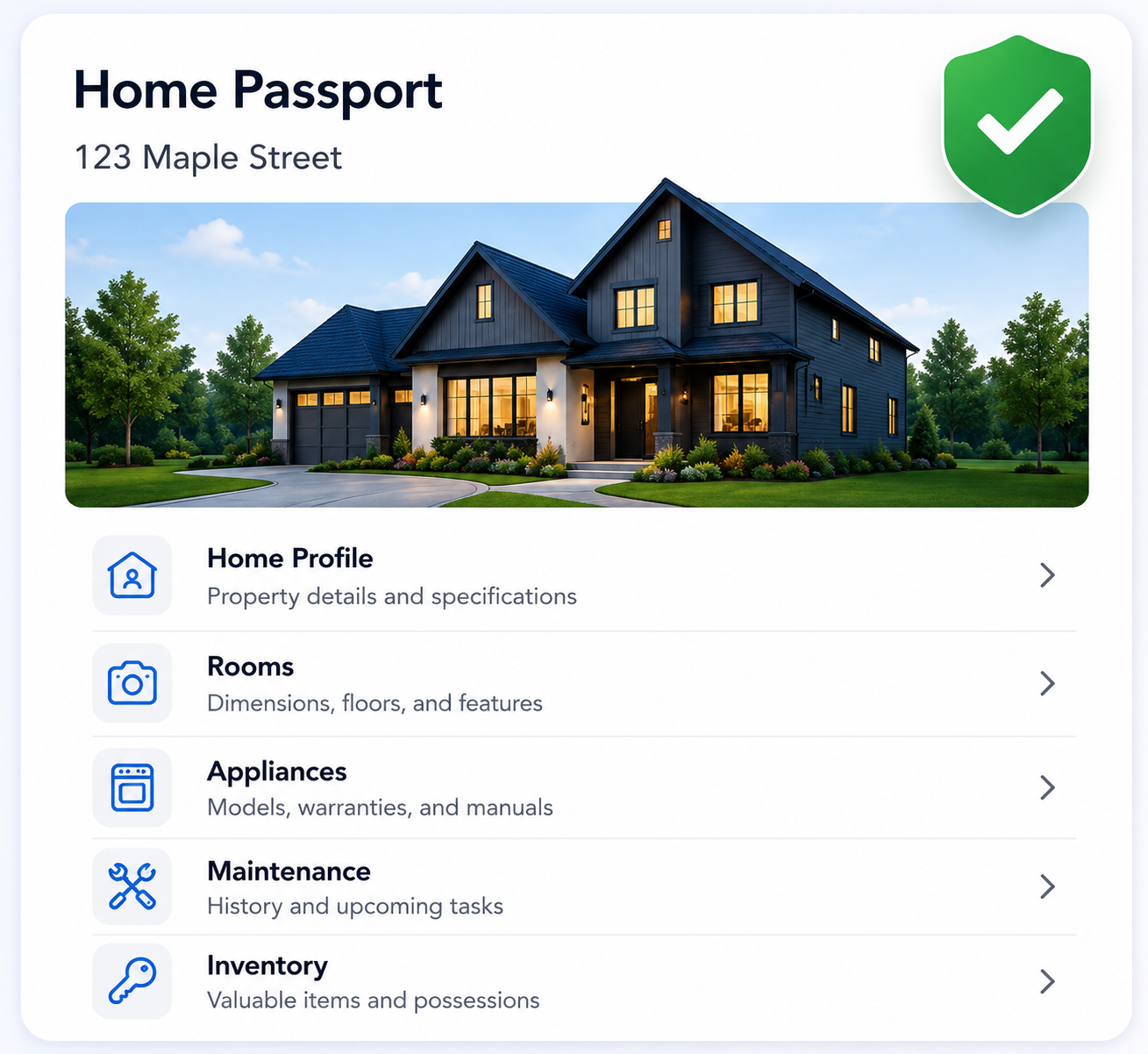 My Home Binder home passport preview